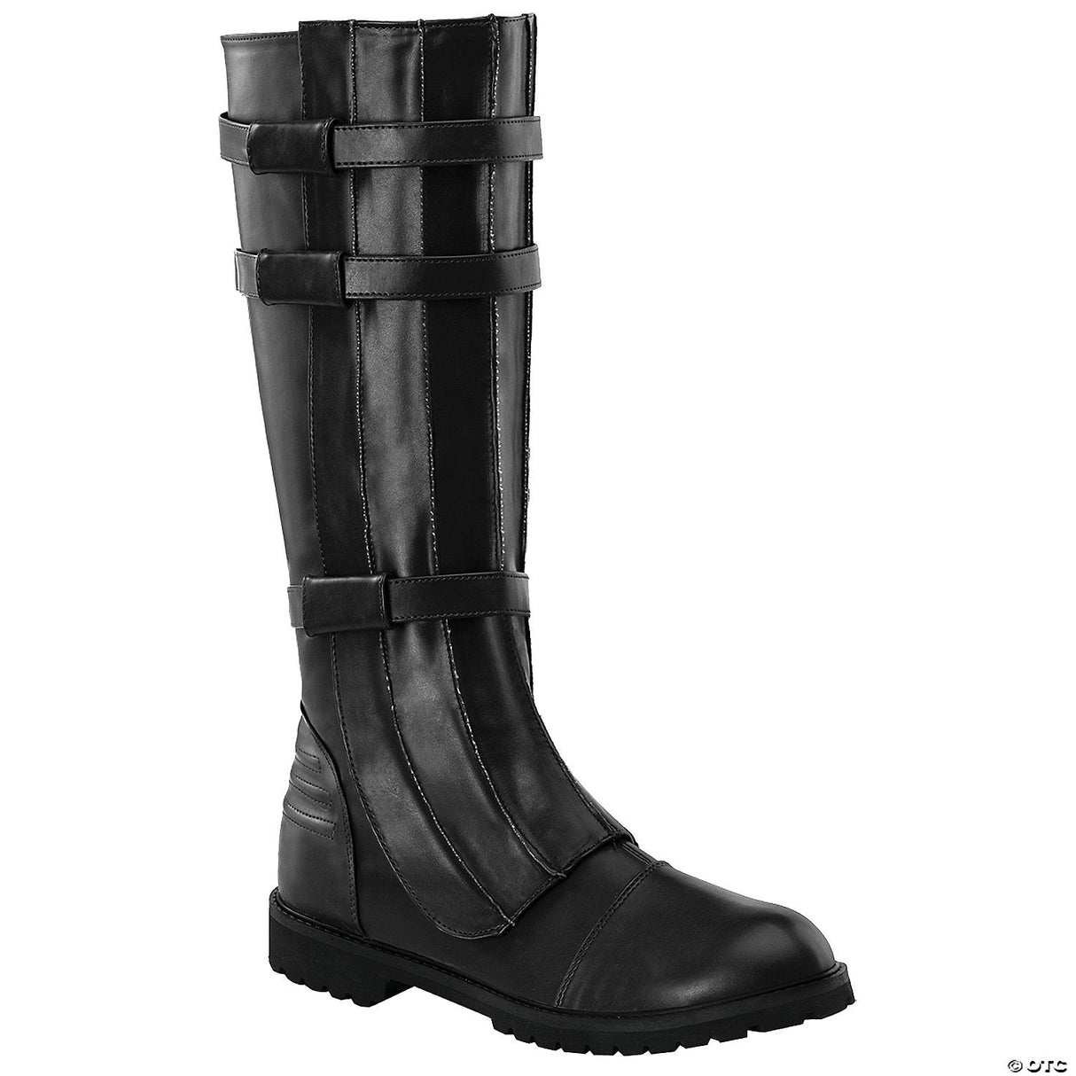 Men's Black Walker Boots - Size 14 Halloween Costume Accessory Party Dress Up