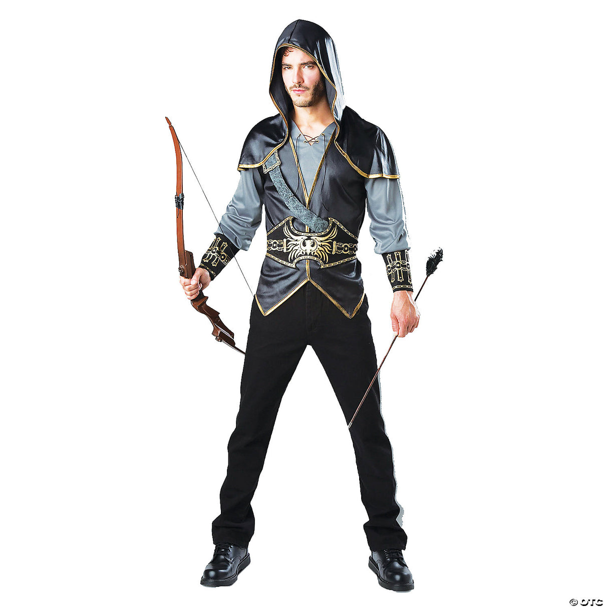 MEN'S HOODED HUNTSMAN COSTUME - Adult Halloween Costume Accessory Party Dress Up