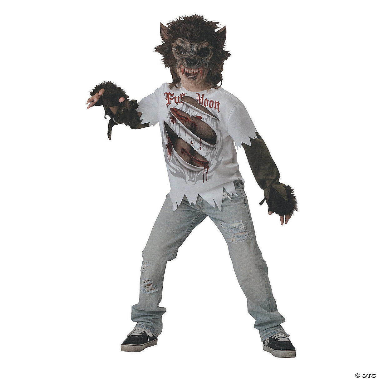 WEREWOLF CHILD SIZE 6 - Halloween Costume Cosplay & Party Outfit For Kids
