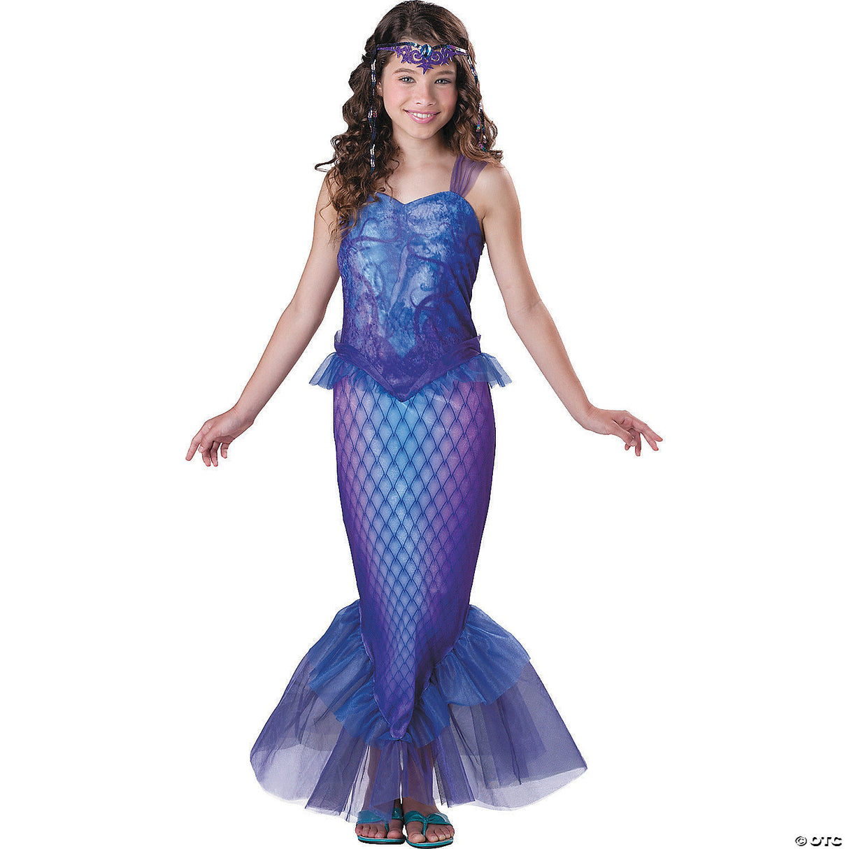 MYSTERIOUS MERMAID MED. 10-12 - Tween Girls Halloween Costume Cosplay Party Dres