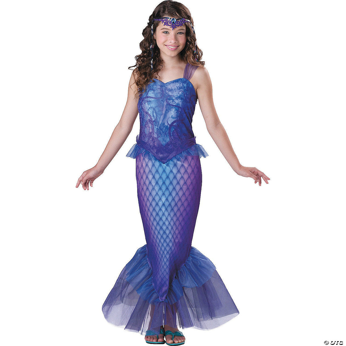 MYSTERIOUS MERMAID MED. 10-12 - Tween Girls Halloween Costume Cosplay Party Dres