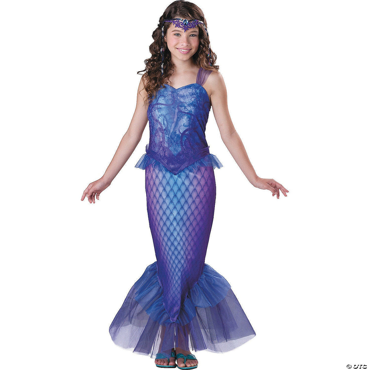 MYSTERIOUS MERMAID MED. 10-12 - Tween Girls Halloween Costume Cosplay Party Dres