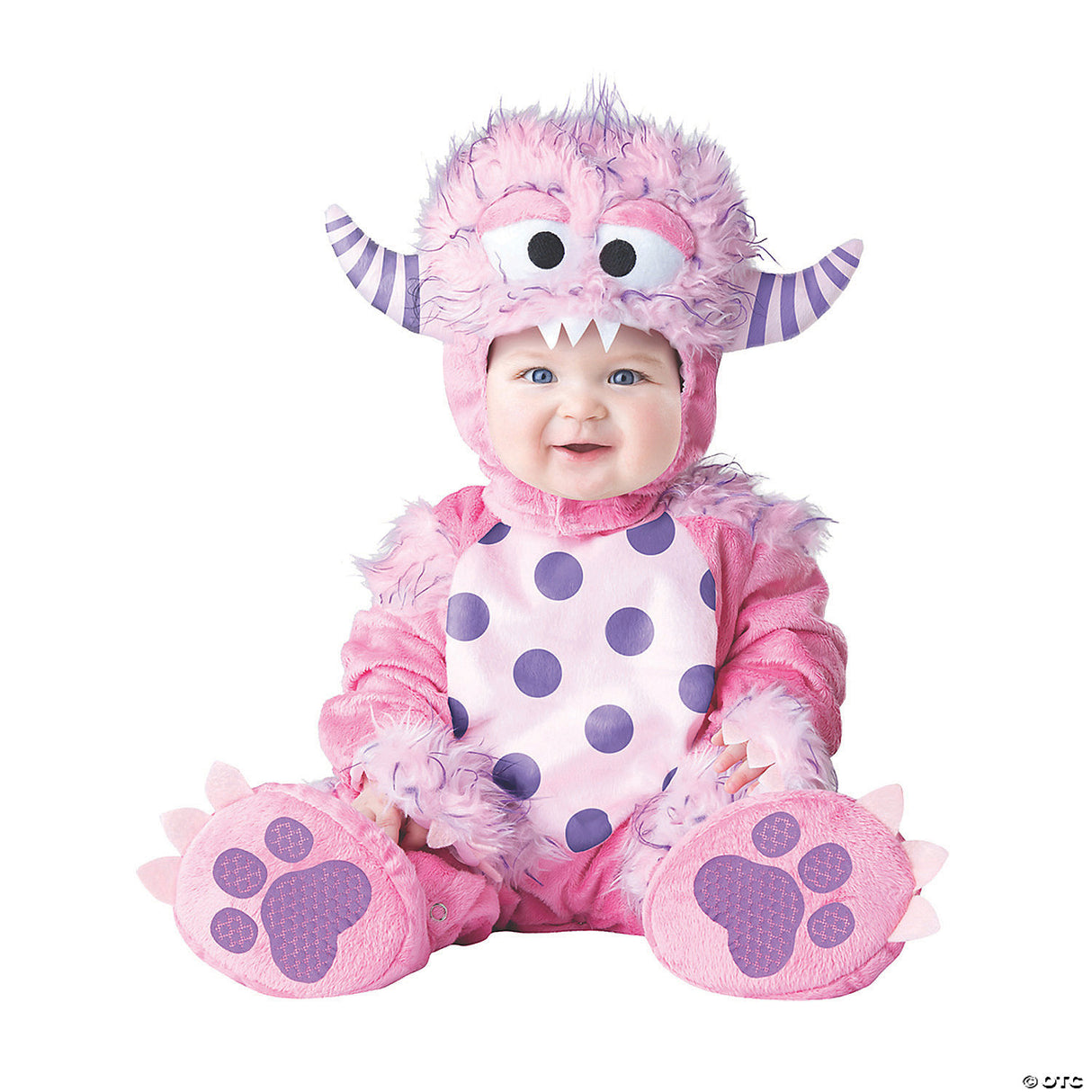 LIL' PINK MONSTER 18-2T - Toddler Baby Halloween Costume Outfit Dress Up