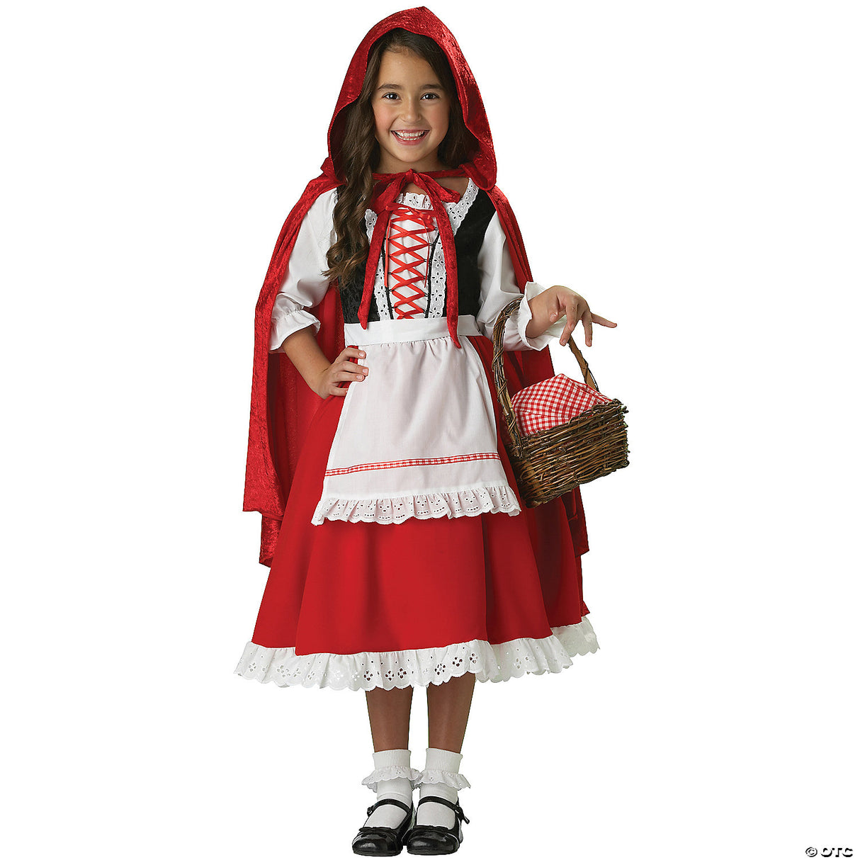 GIRL'S LITTLE RED RIDING HOOD-SM - Halloween Costume Dress Up Party Outfit