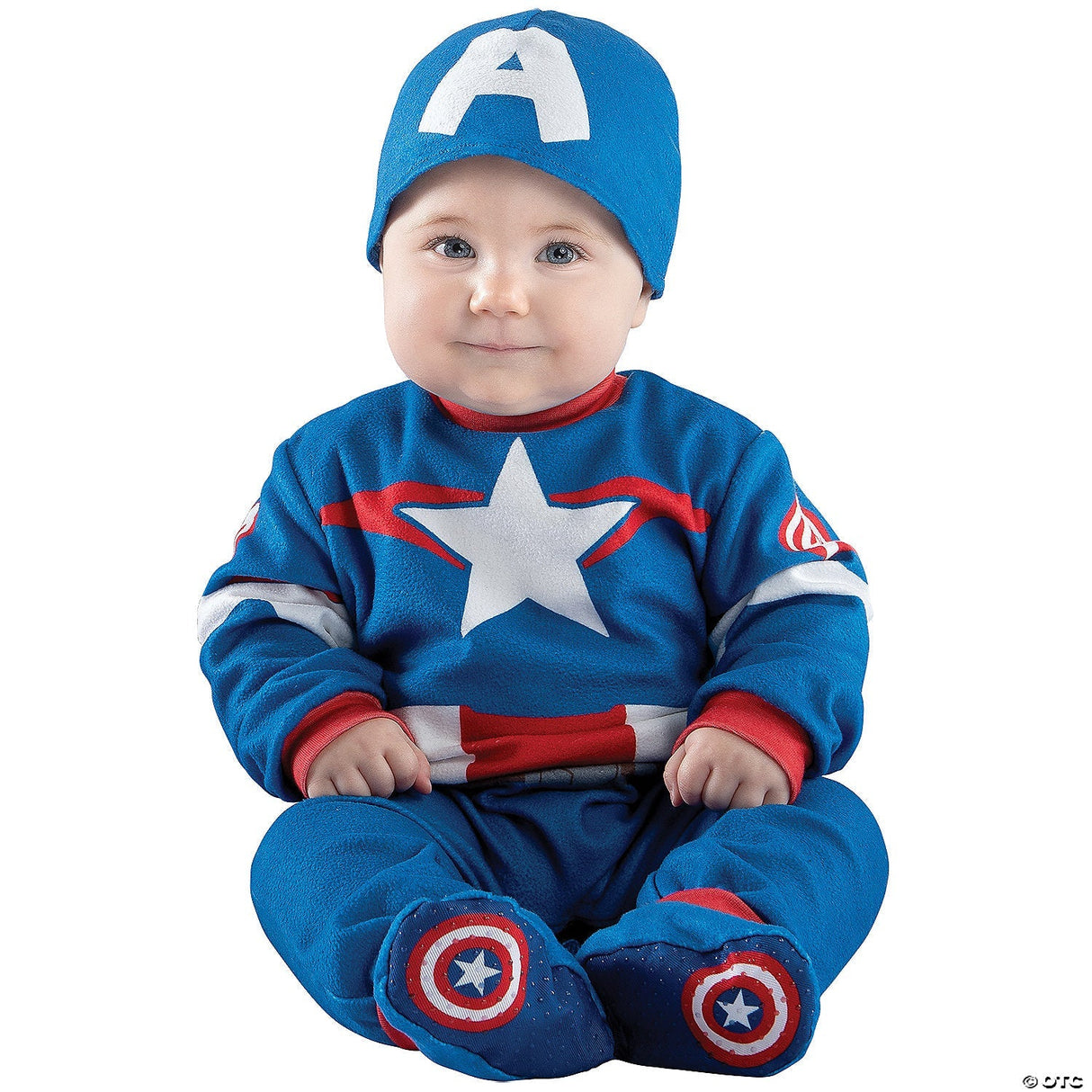 INFANT CAPTAIN AMERICA 6-12M - Baby Halloween Costume Cosplay Dress Up & Party O