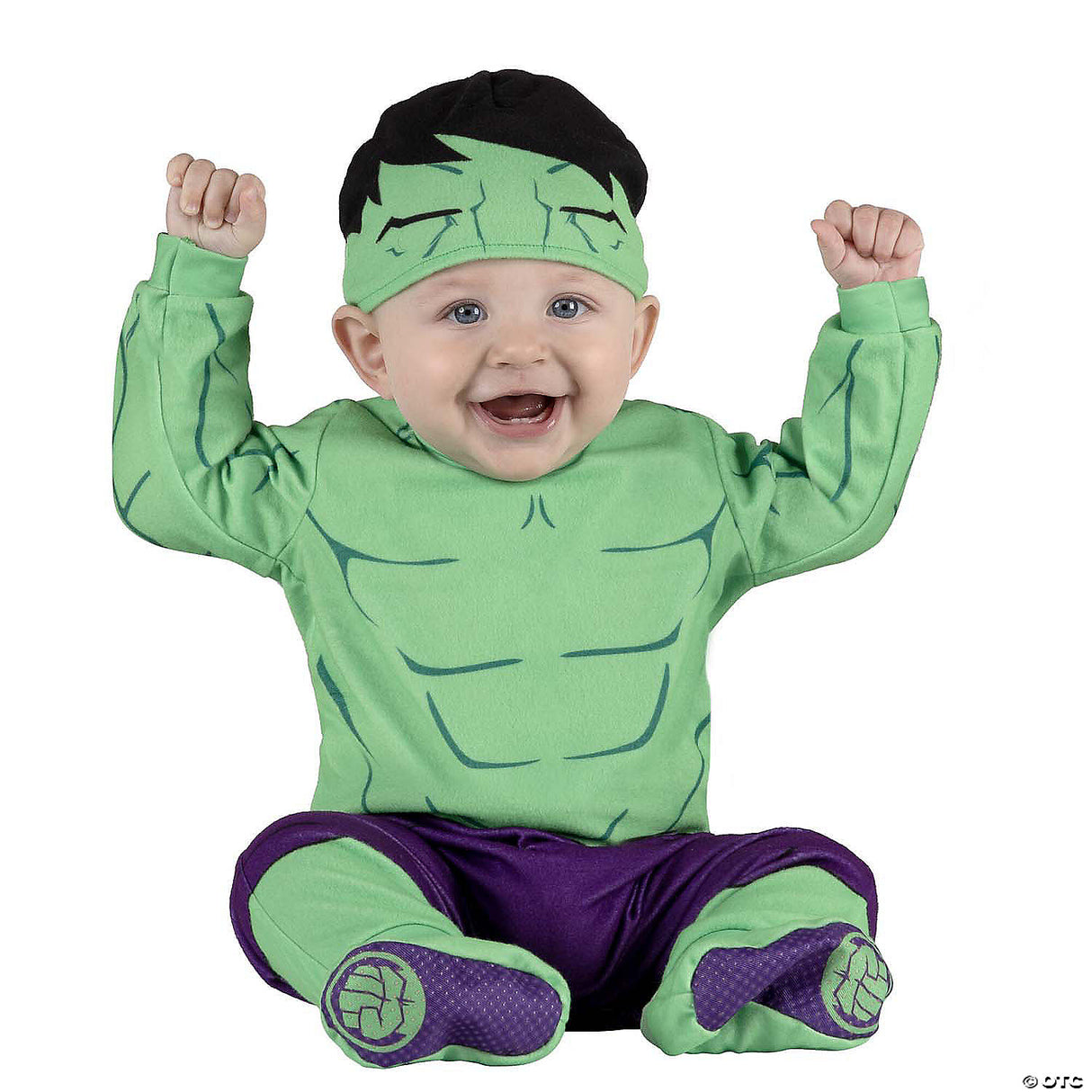 Hulk Infant Classic 0-6m - Baby Halloween Costume Cosplay Dress Up & Party Outfi