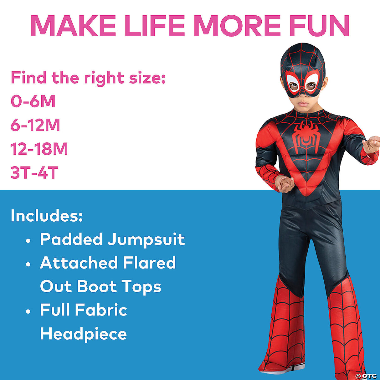 MILES MORALES TODDLER 3T-4T - Toddler Halloween Costume Cosplay Dress Up & Party