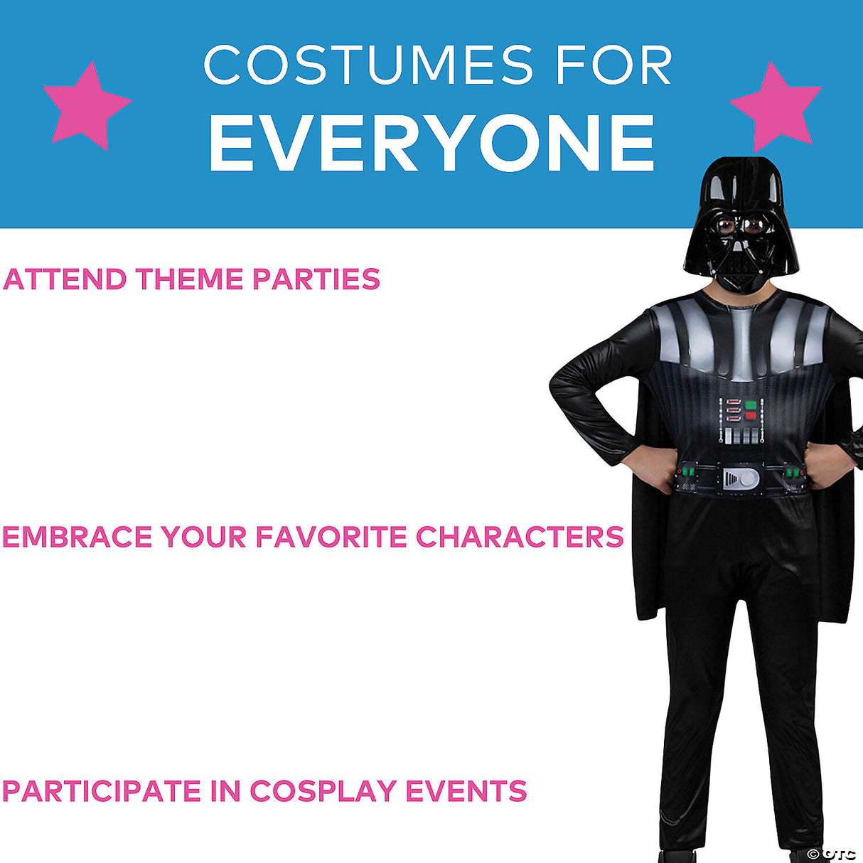 CHILD DARTH VADER VALUE MD - Halloween Costume Cosplay & Party Outfit For Kids