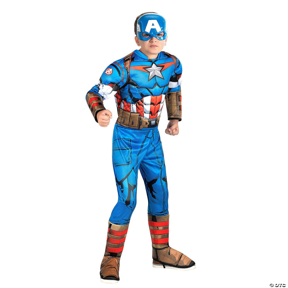 CHILD CAPTAIN AMERICA QUALUX SM Halloween Costume Cosplay & Party Outfit For Kid
