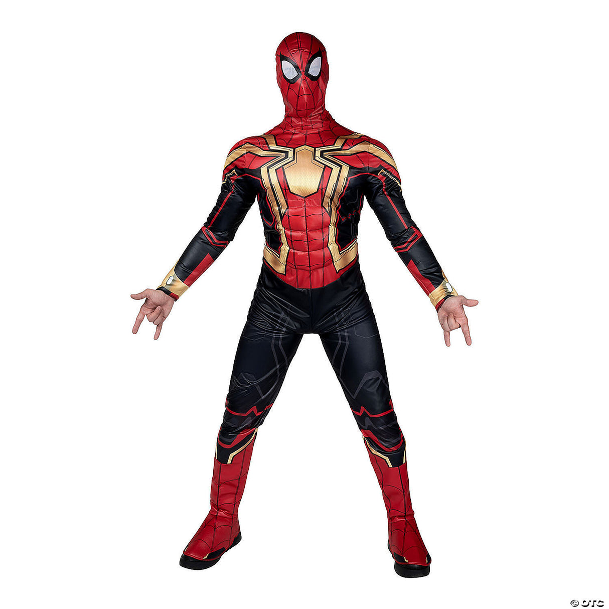 Adlt Spiderman Intergrated Qualux M - Halloween Costume Outfit Cosplay Party Dre