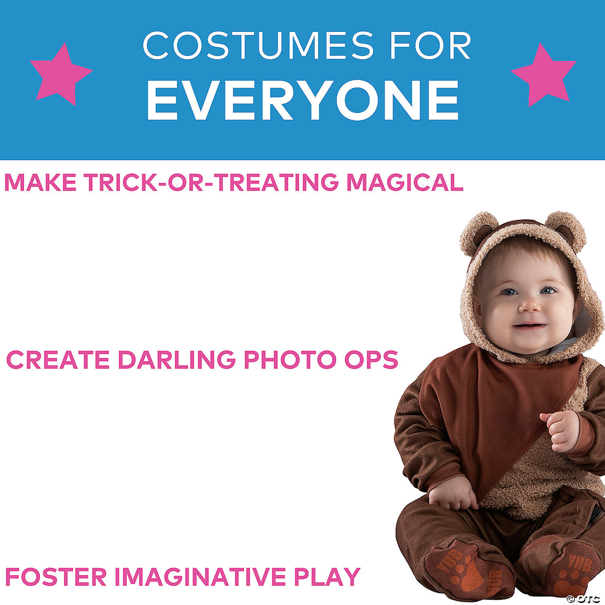 INFANT EWOK COST 0-6M - Baby Halloween Costume Cosplay Dress Up & Party Outfit