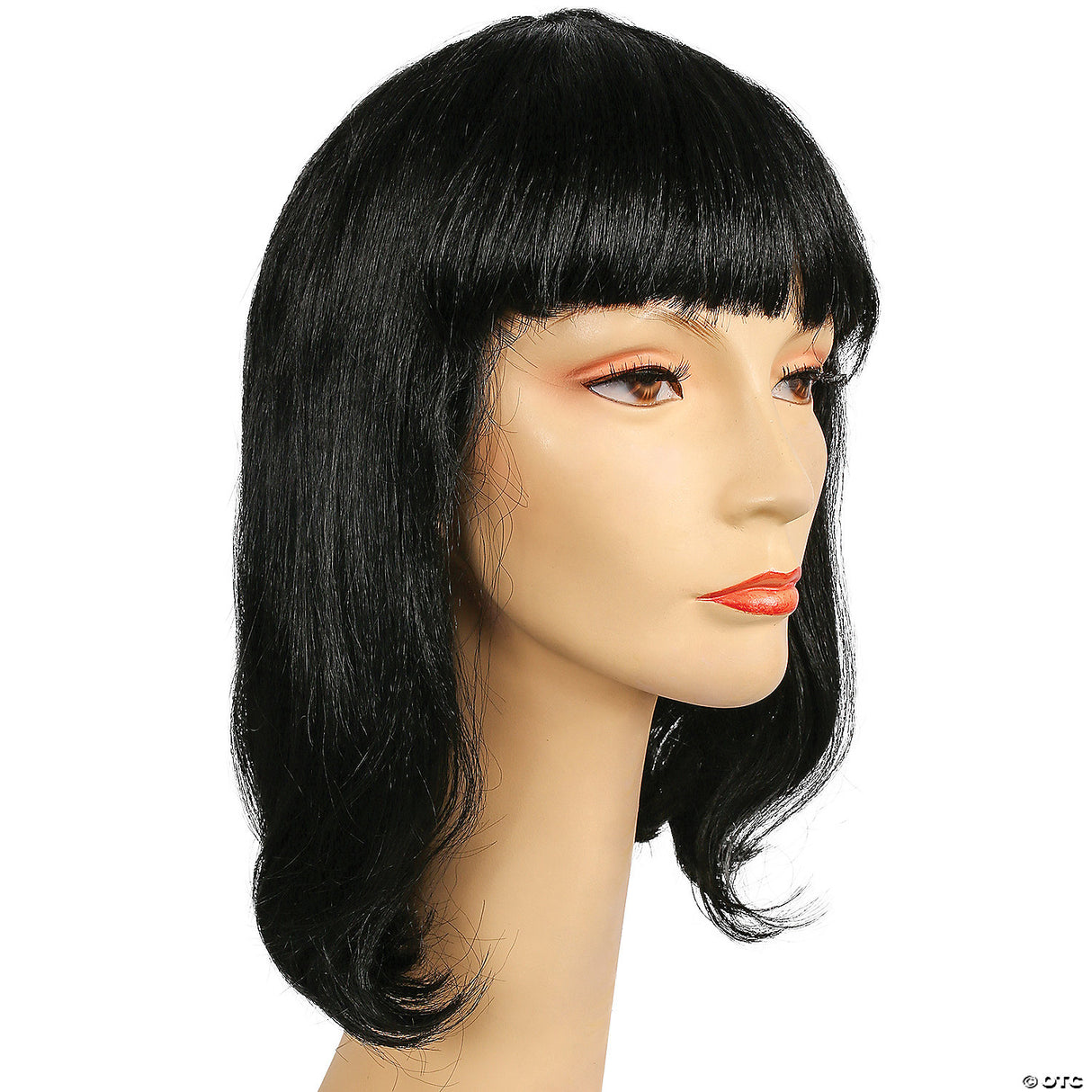 1940s Page Wig Black Short Vintage Costume Theatre Cosplay Adult Women