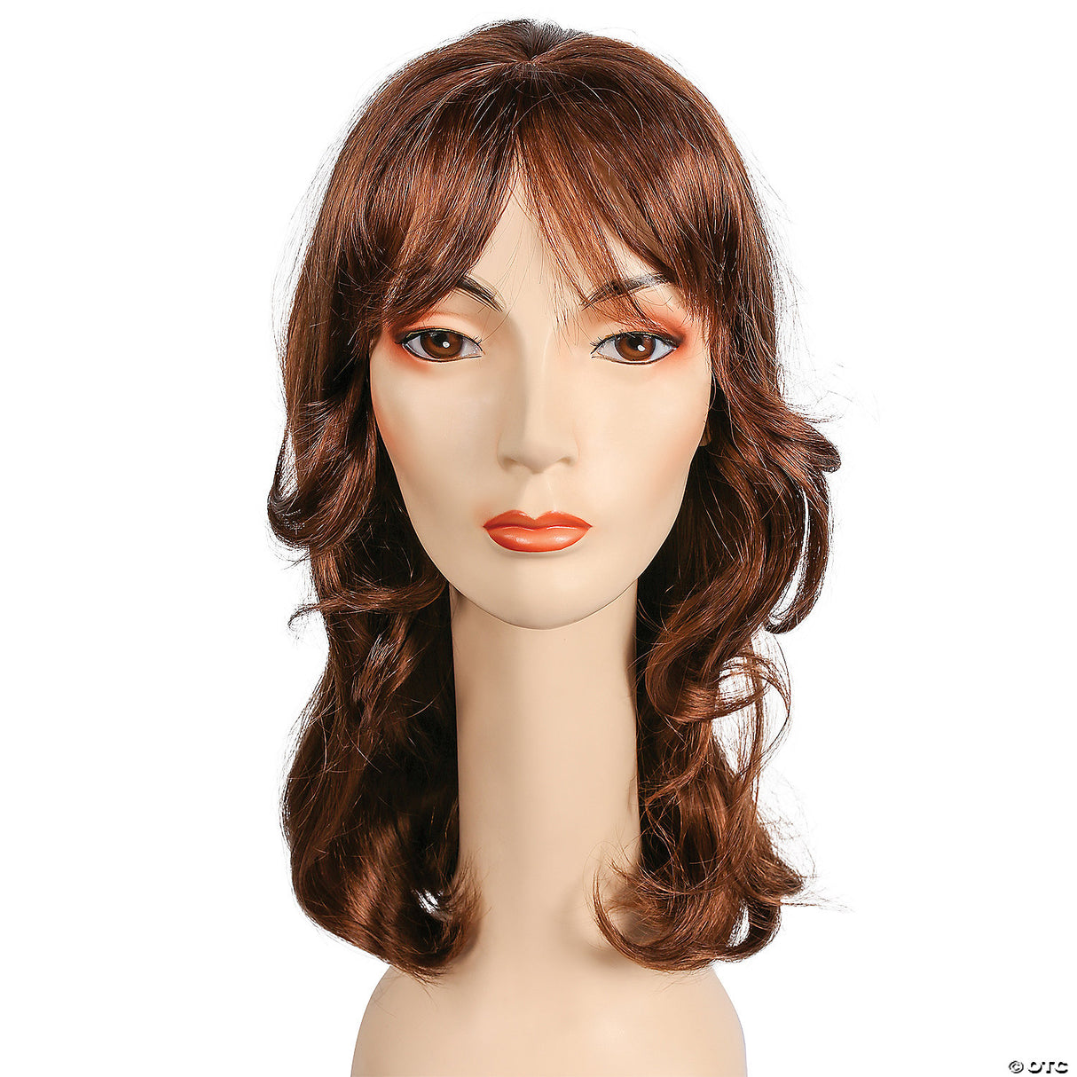 Adult Farrah Wig Long Blonde Feathered Costume 70s Theatre Cosplay Women