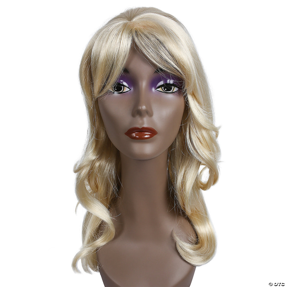 Adult Farrah Wig Long Blonde Feathered Costume 70s Theatre Cosplay Women