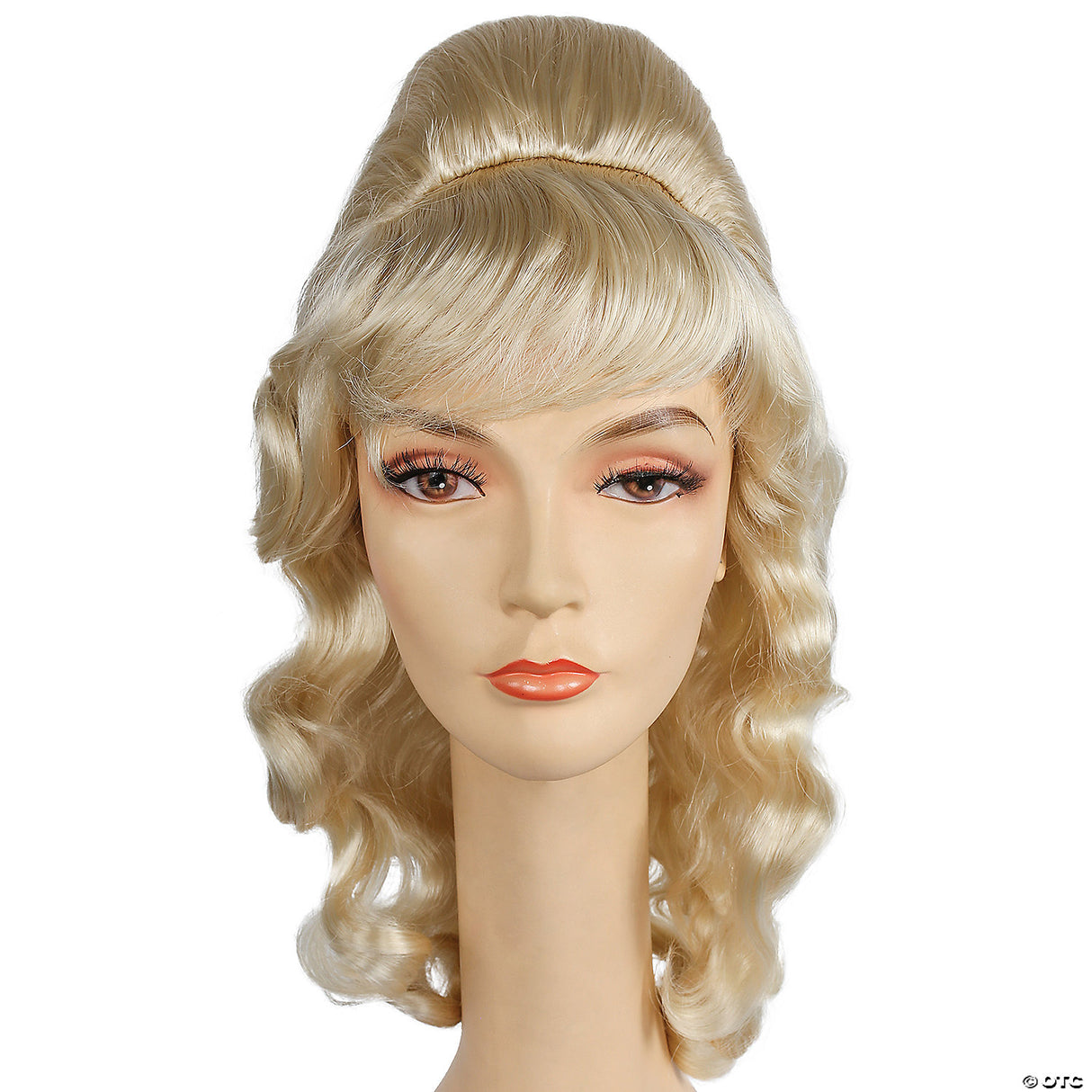 Peg Bondy Wig White Curly Retro Costume Adult Women Theatre Cosplay Halloween
