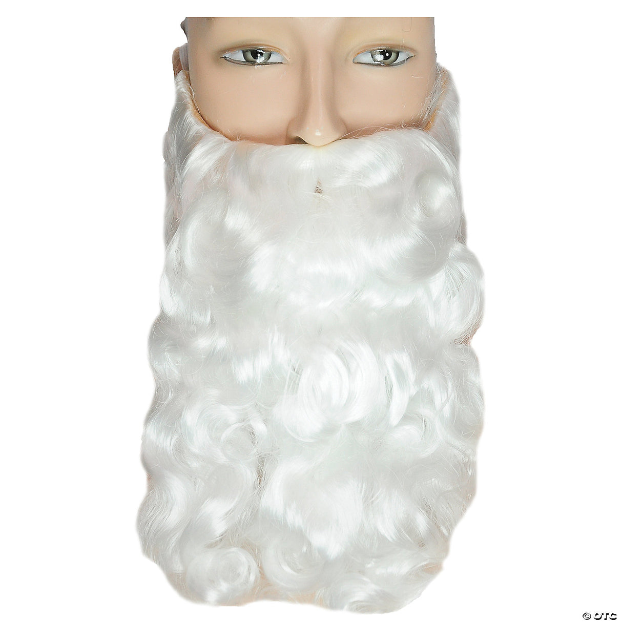 Santa Beard White Curly Long Christmas Costume Accessory Theatre Adult Cosplay