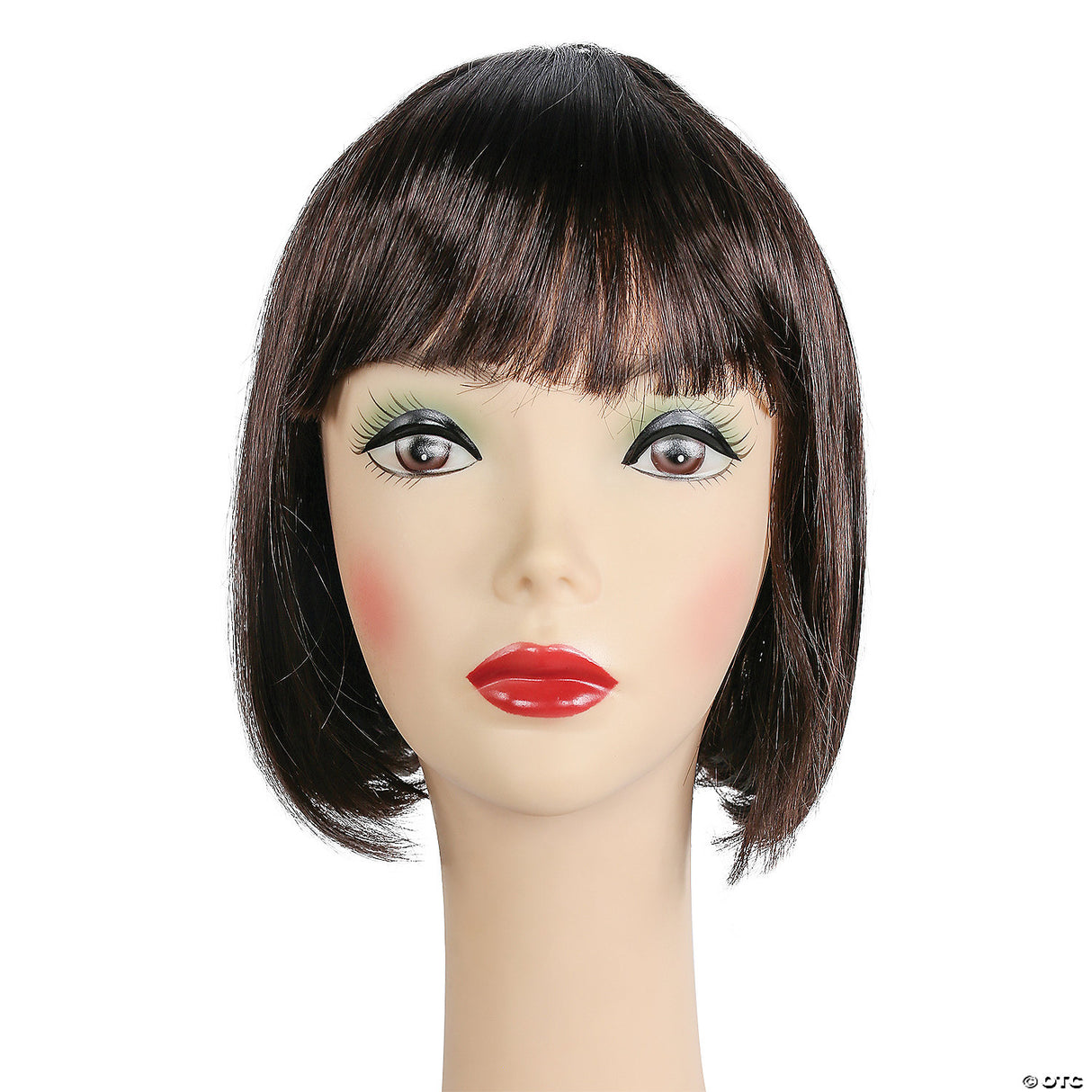 Short Bob Wig LW727 Red Straight Costume Adult Women Cosplay Theatre Hair
