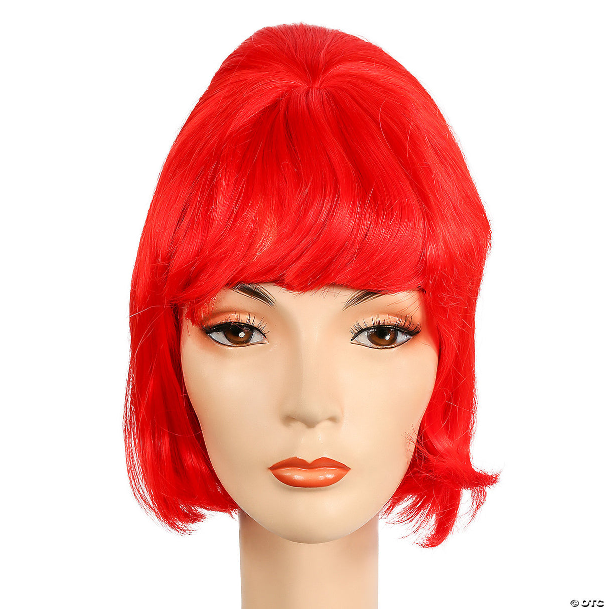 Adult Spitcurl Beehive Wig Red Retro Costume Women Theatre Cosplay Halloween
