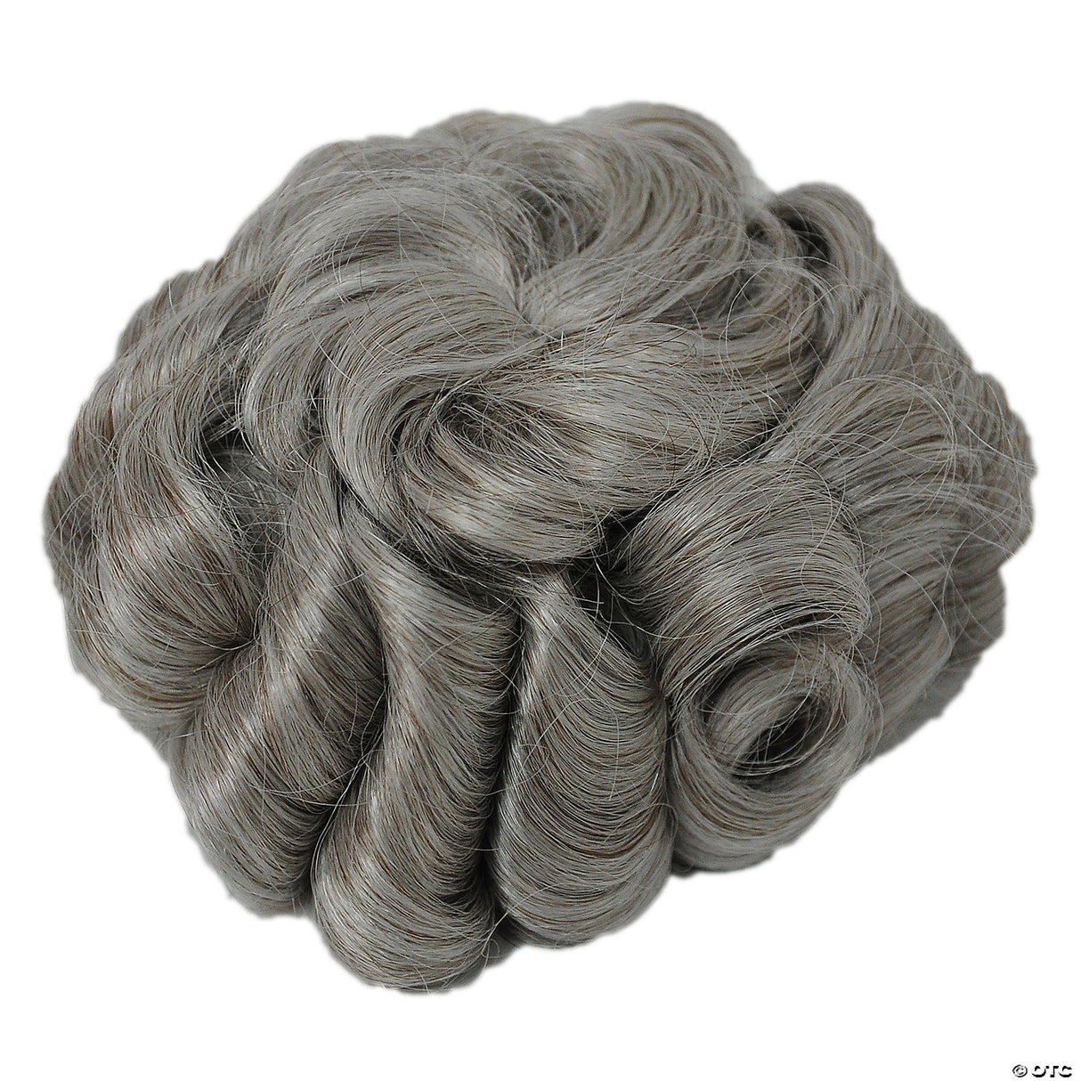 Adults Brown & Gray Bun Hair Piece Elder Costume Women Theatre Historical Wig