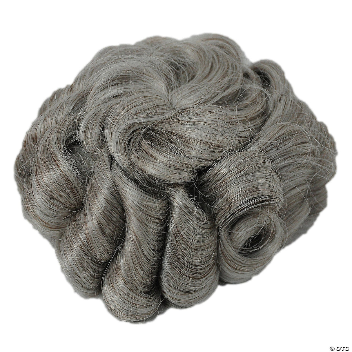 Adults Brown & Gray Bun Hair Piece Elder Costume Women Theatre Historical Wig