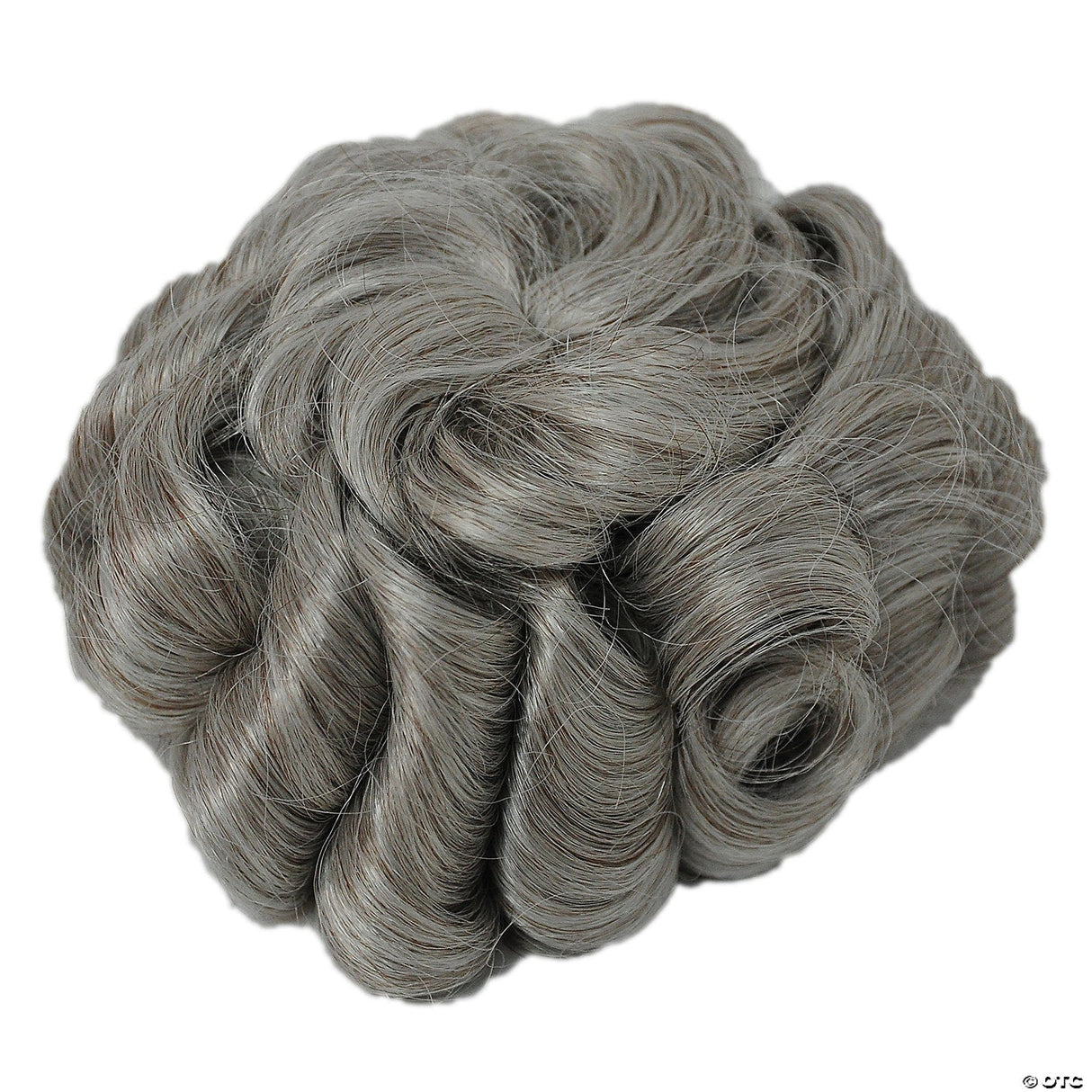 Adults Brown & Gray Bun Hair Piece Elder Costume Women Theatre Historical Wig