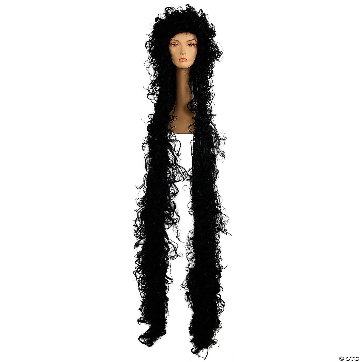 Adults Brown Ponytail With Curls Wig