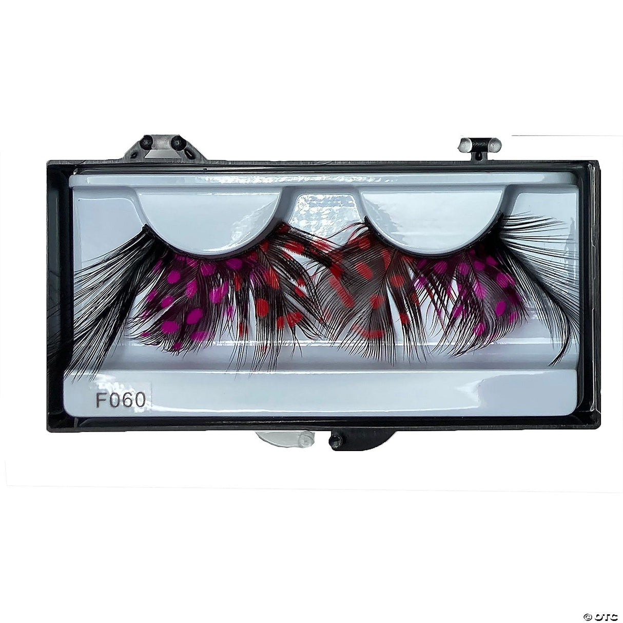 EYELASHES FEATHER ORANGE