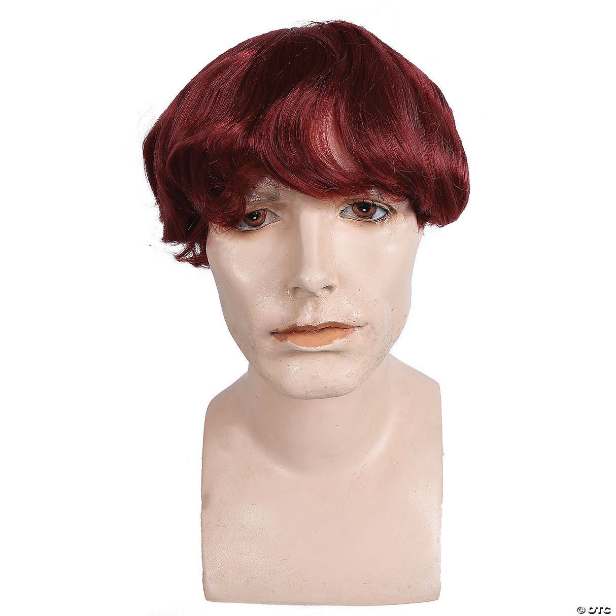 Mushroom Wig LW94 Short Brown Bowl Cut Costume Adult Unisex Cosplay Theatre