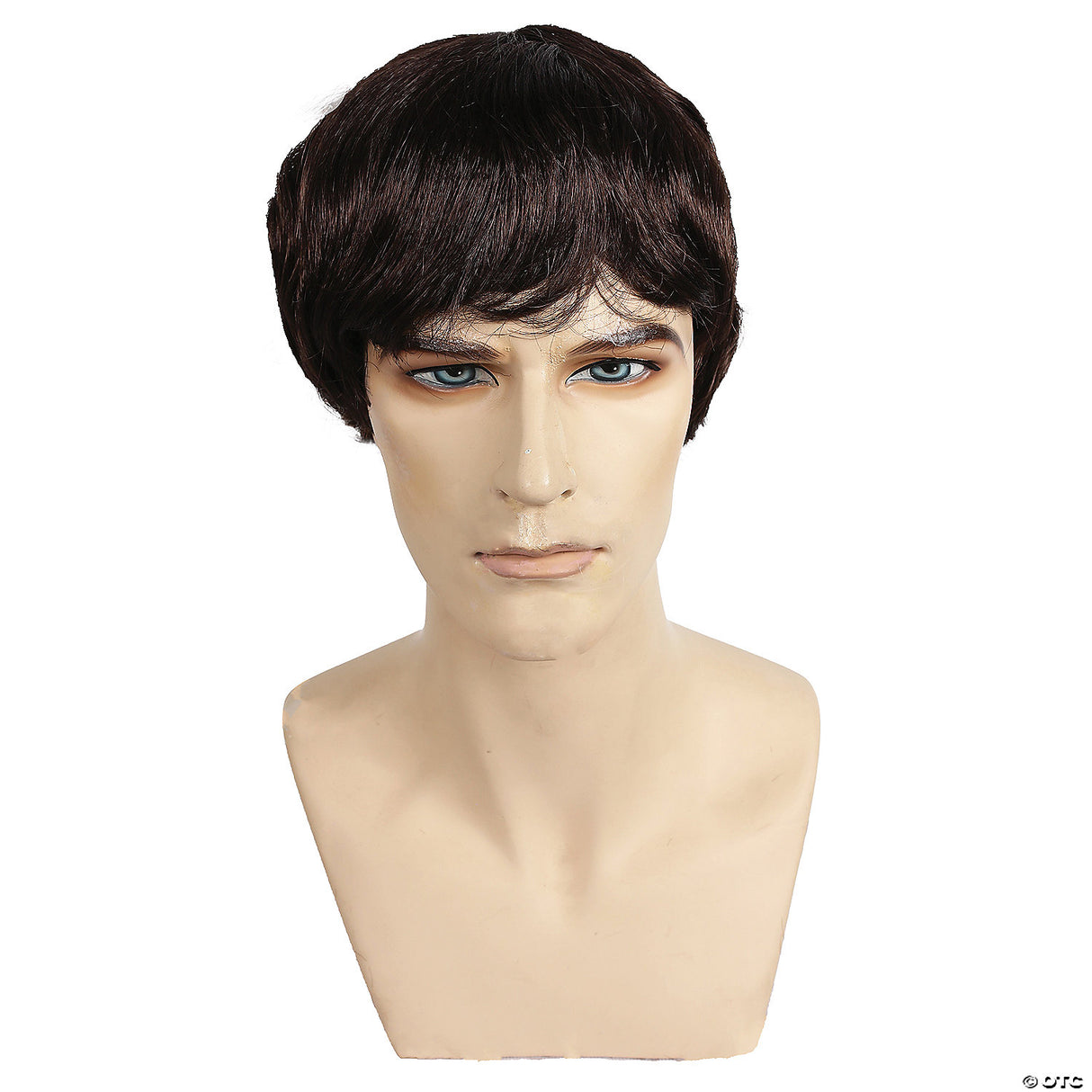 Mushroom Wig LW94 Short Brown Bowl Cut Costume Adult Unisex Cosplay Theatre