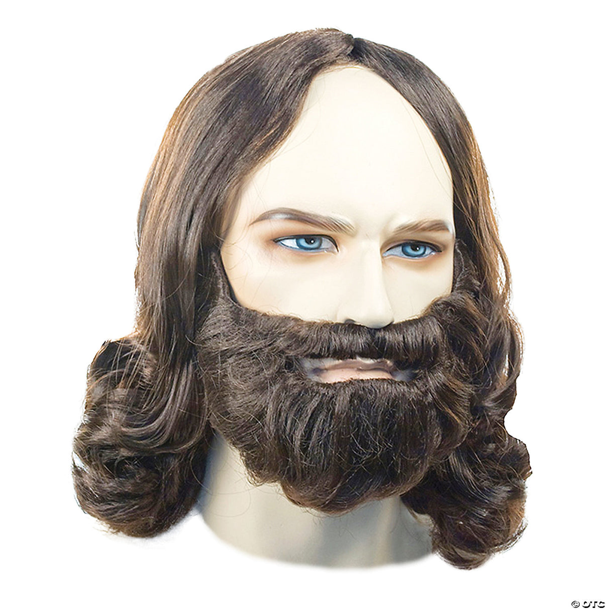 Biblical Discount Wig Brown Long Beard Costume Jesus Moses Prophet Adult Cosplay