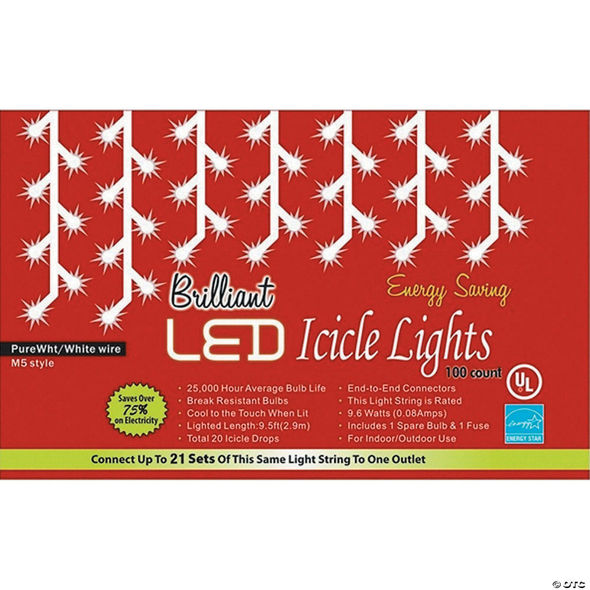 10 Dripping Icicle Holiday Led Lights