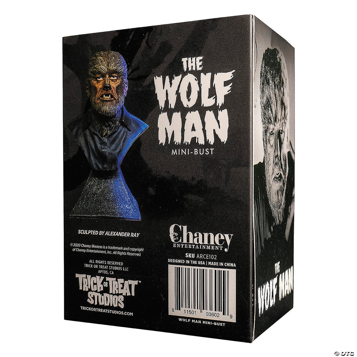 The Wolf Man Mini Bust - Halloween Decoration Collectible Prop