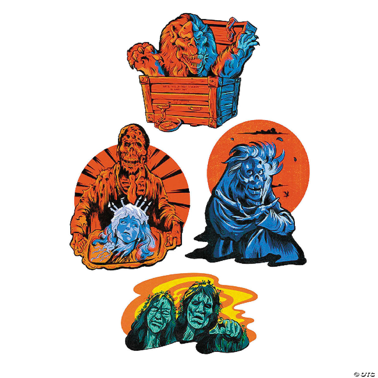 4 Pc. Creepshow™ Cutout Wall Decorations - Series 1 - Halloween Decoration Prop