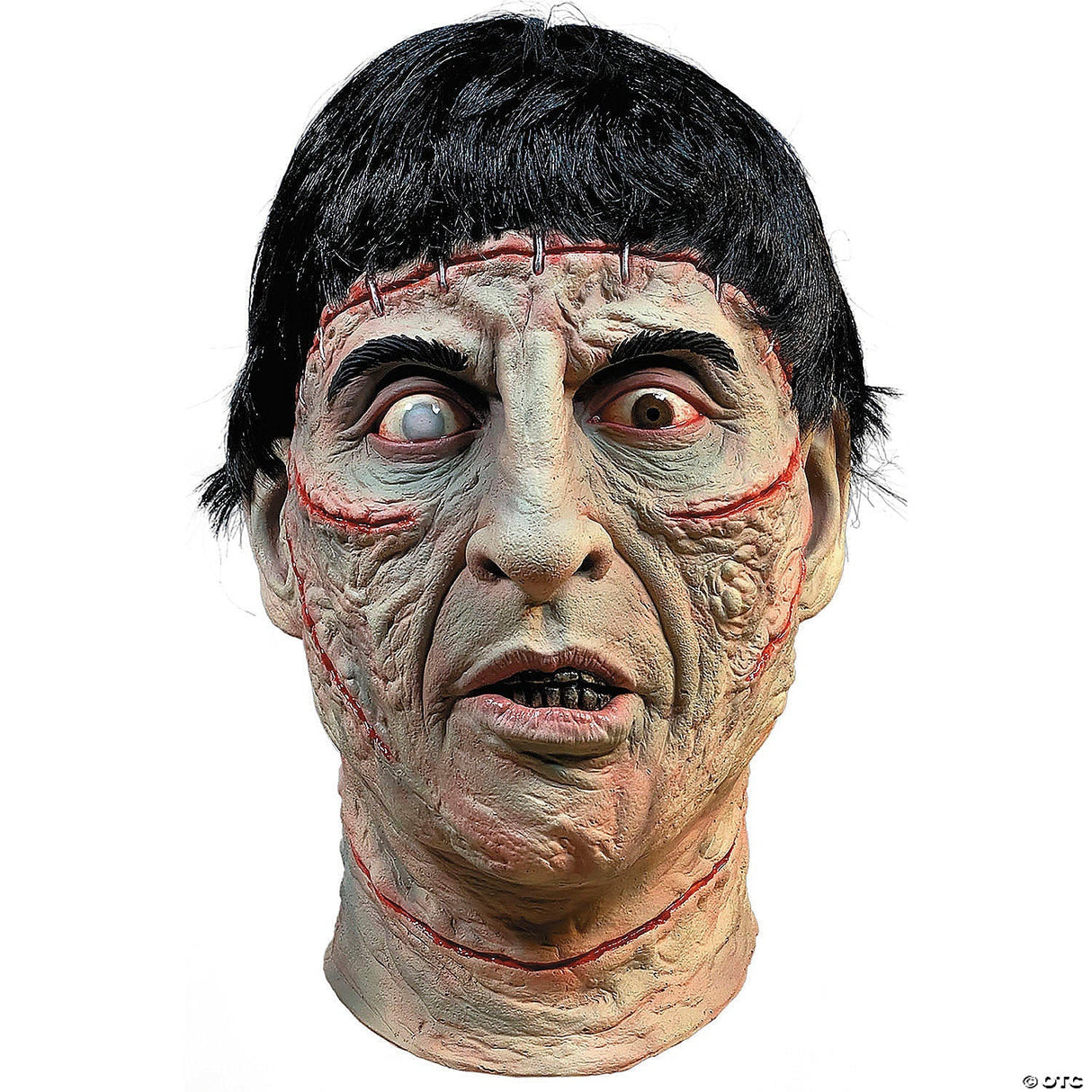Adults The Curse Of Frankenstein™ Latex Mask - One Size - Scary Halloween Mask