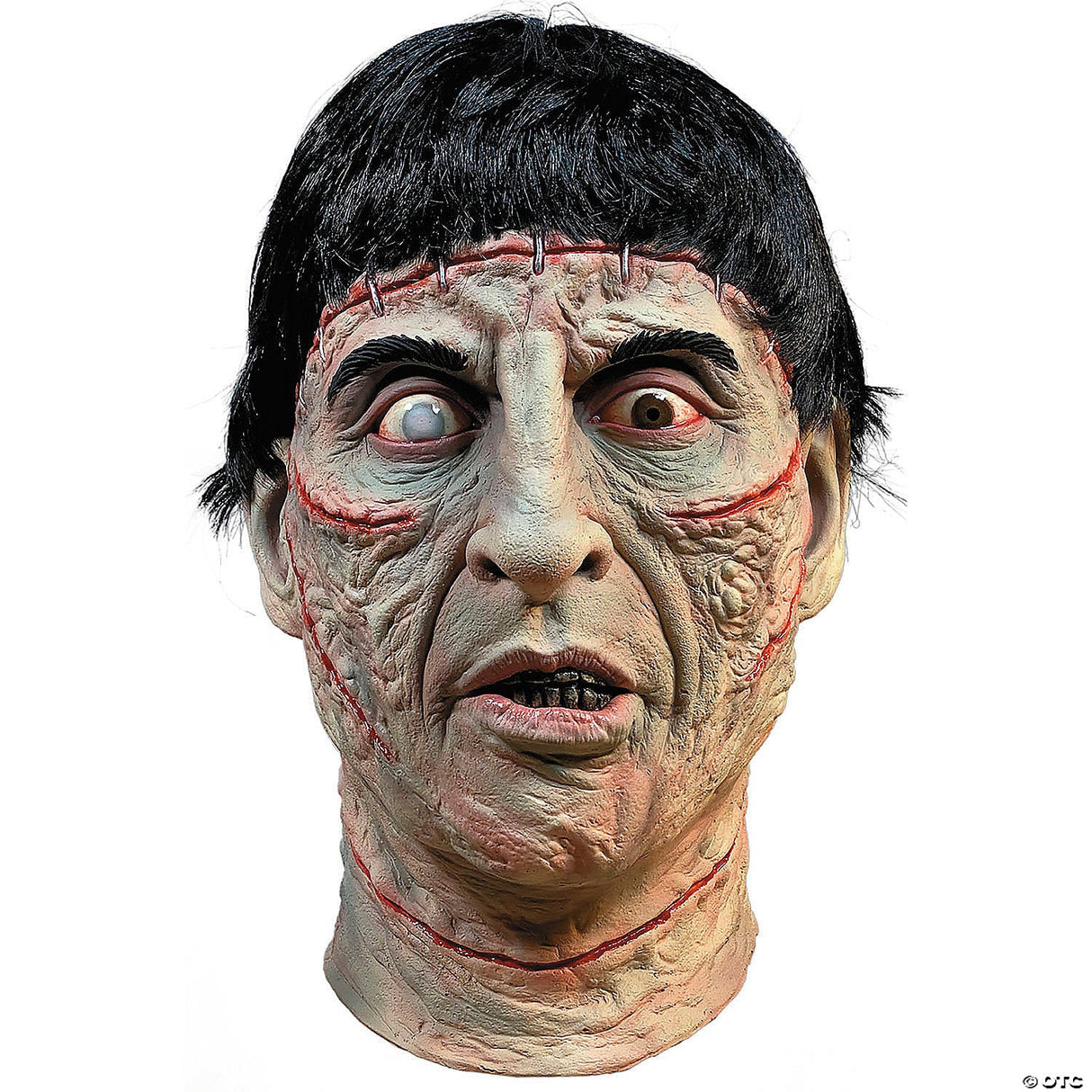 Adults The Curse Of Frankenstein™ Latex Mask - One Size - Scary Halloween Mask