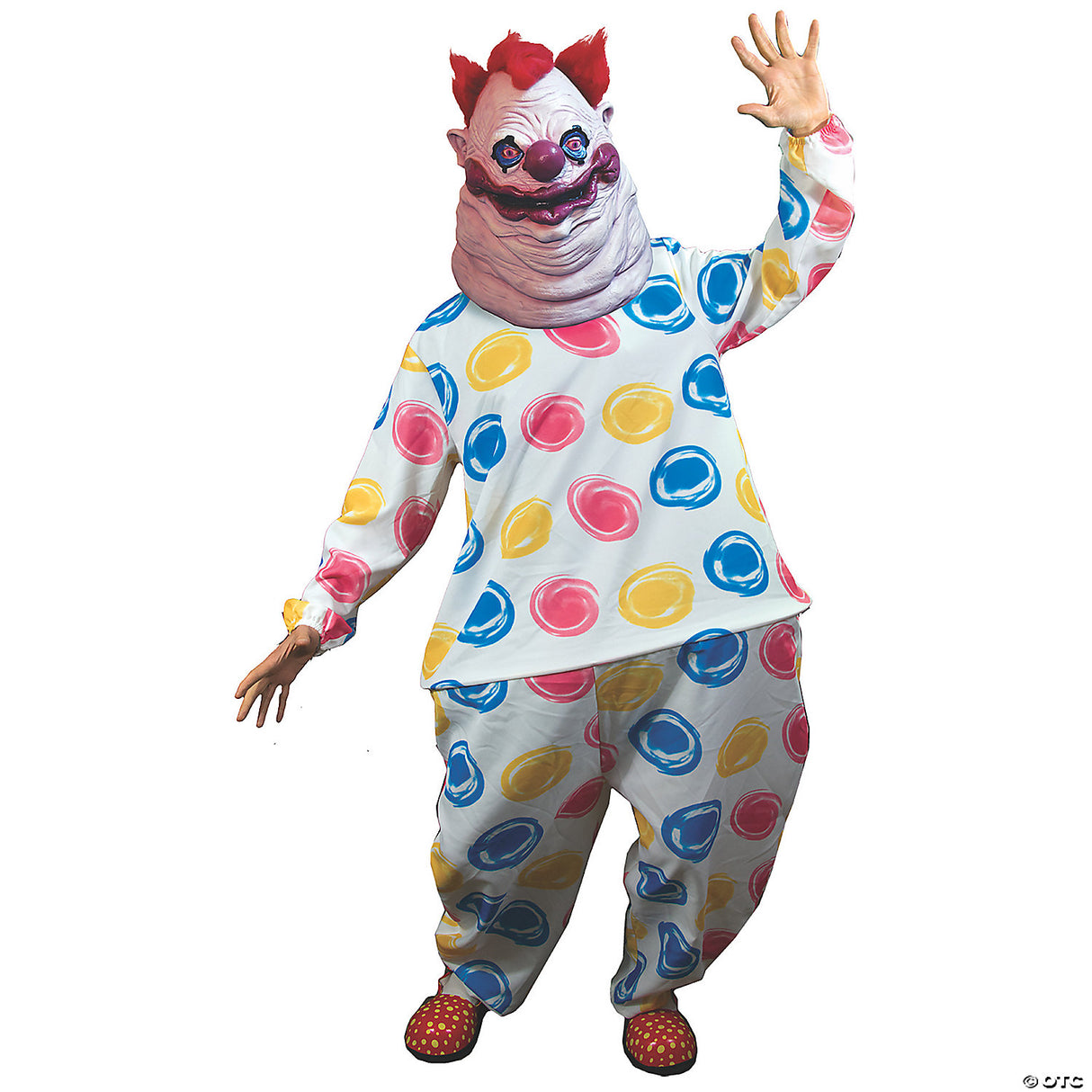 Fatso Adult Costume (L-XL) – Scary Clown Halloween Horror Movie Cosplay Outfit