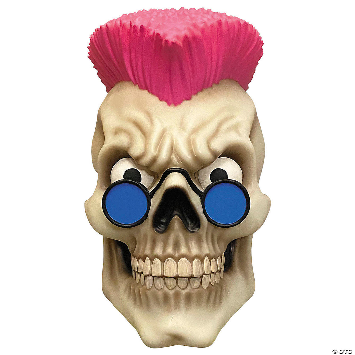 Curly Mask Vinyl Skull Mohawk Adult Halloween Cosplay Costume Party Prop