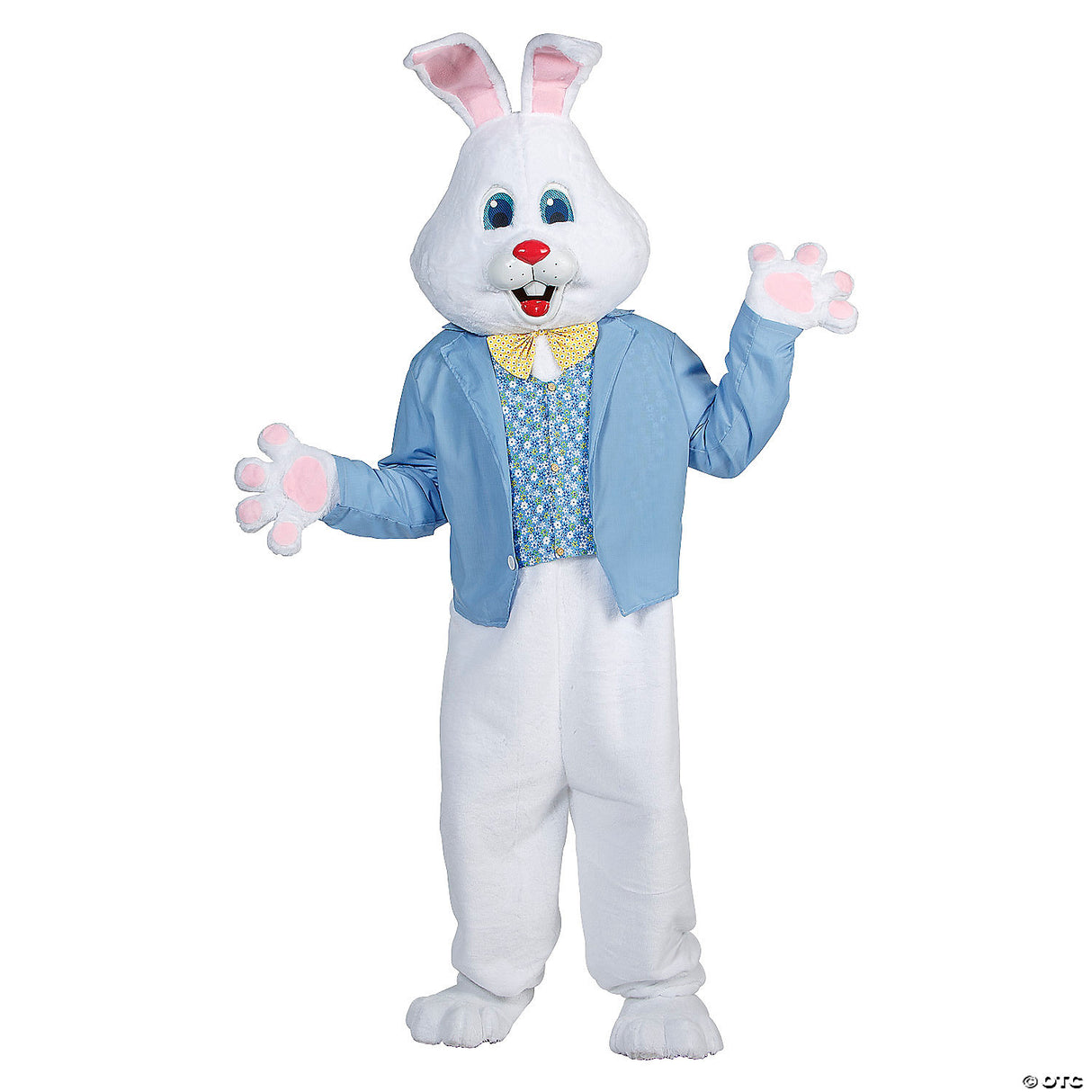 Adults Easter Bunny Costume With Blue Jacket & Vest Holiday Party Cosplay Outfit