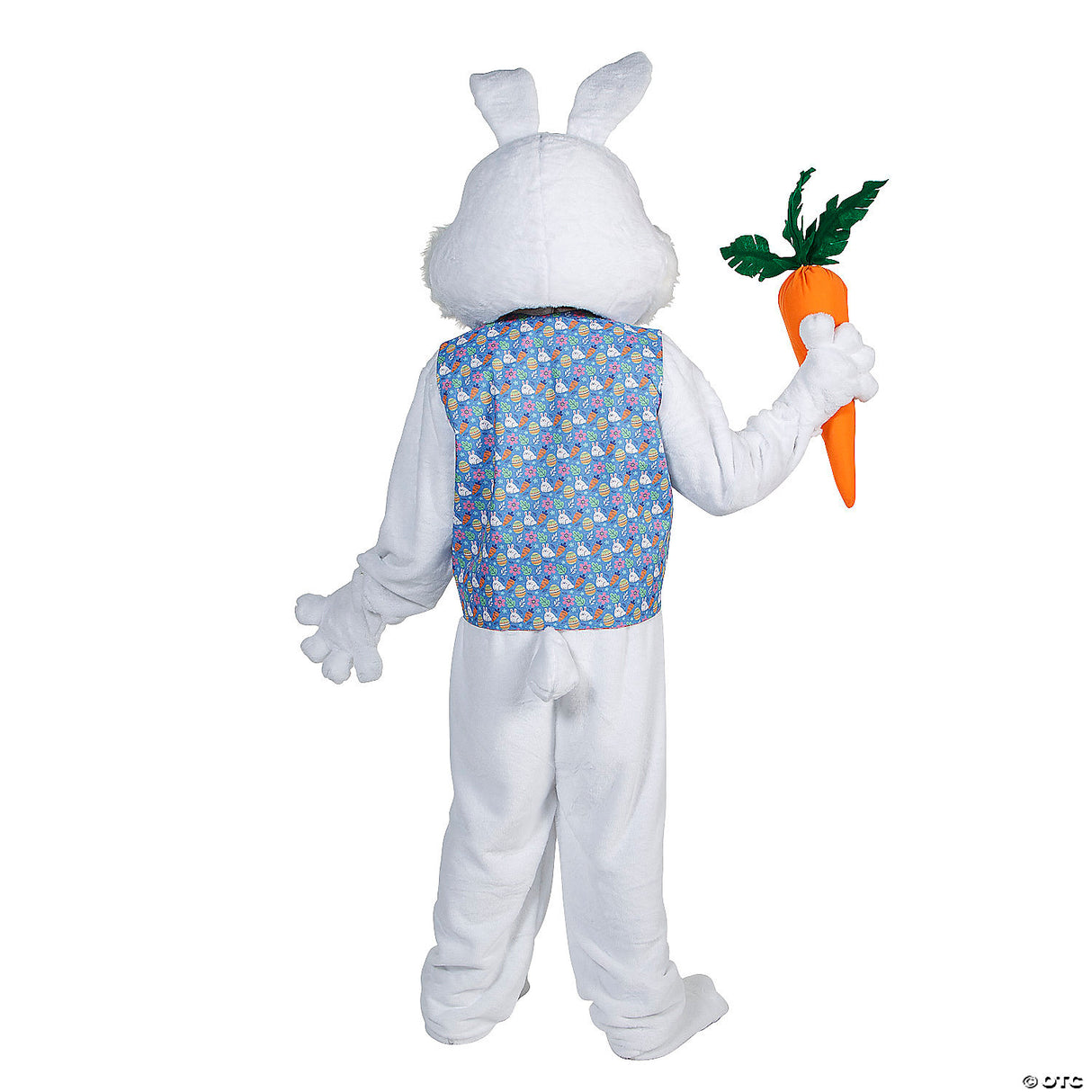 Adults Easter Bunny Costume With Reversible Vest & Bowtie Holiday Cosplay Outfit
