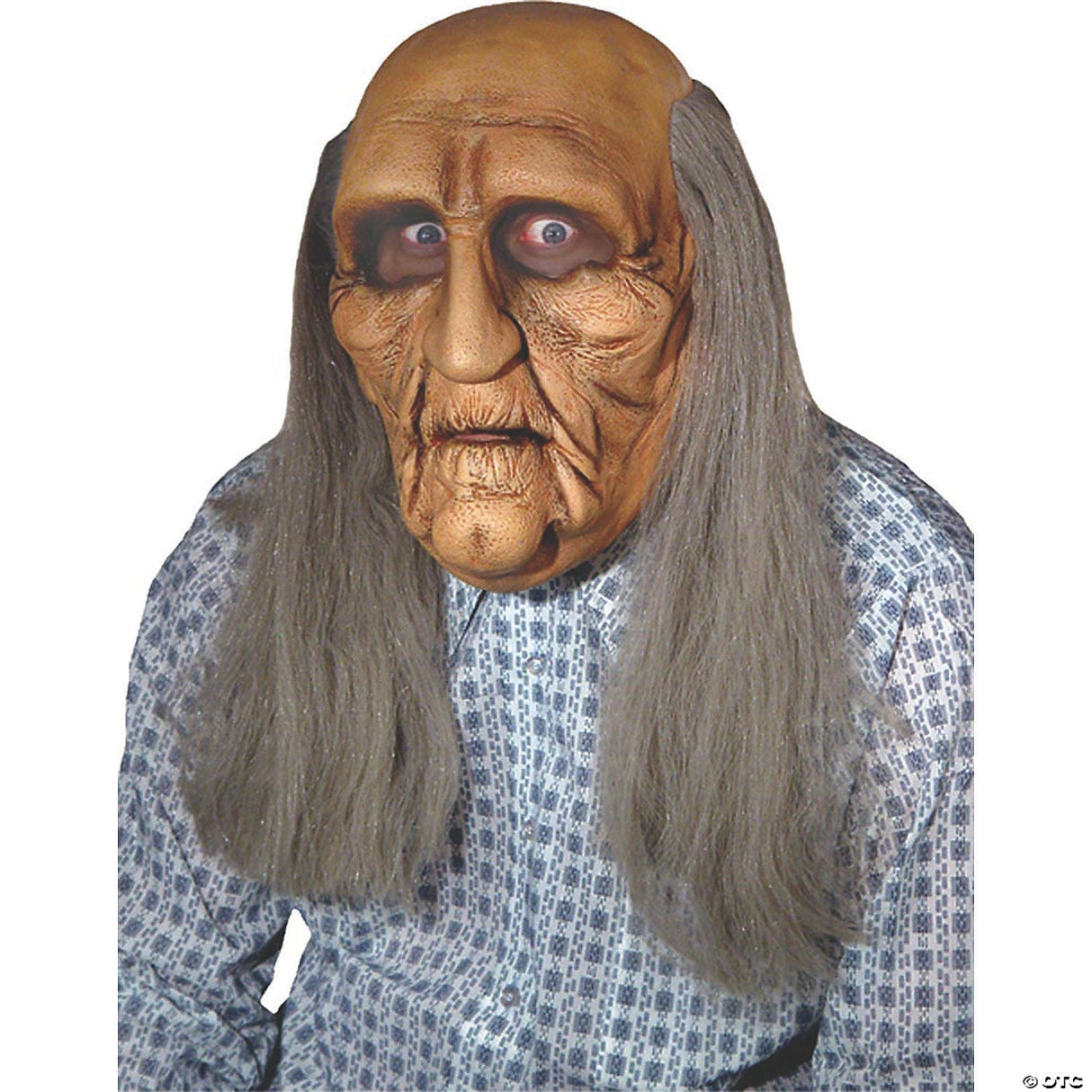 Men's Old Man Realistic Mask - Scary Halloween Mask Horror Costume Accessory Cos