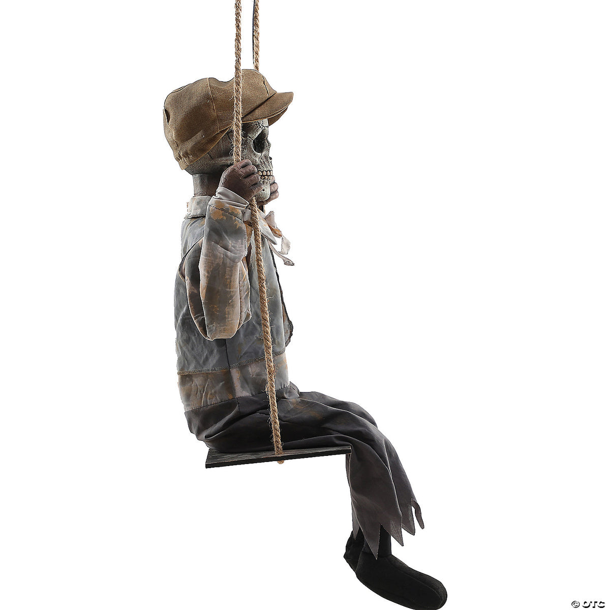 62 In Hanging Light-Up Animated Swinging Skeleton Boy Decoration