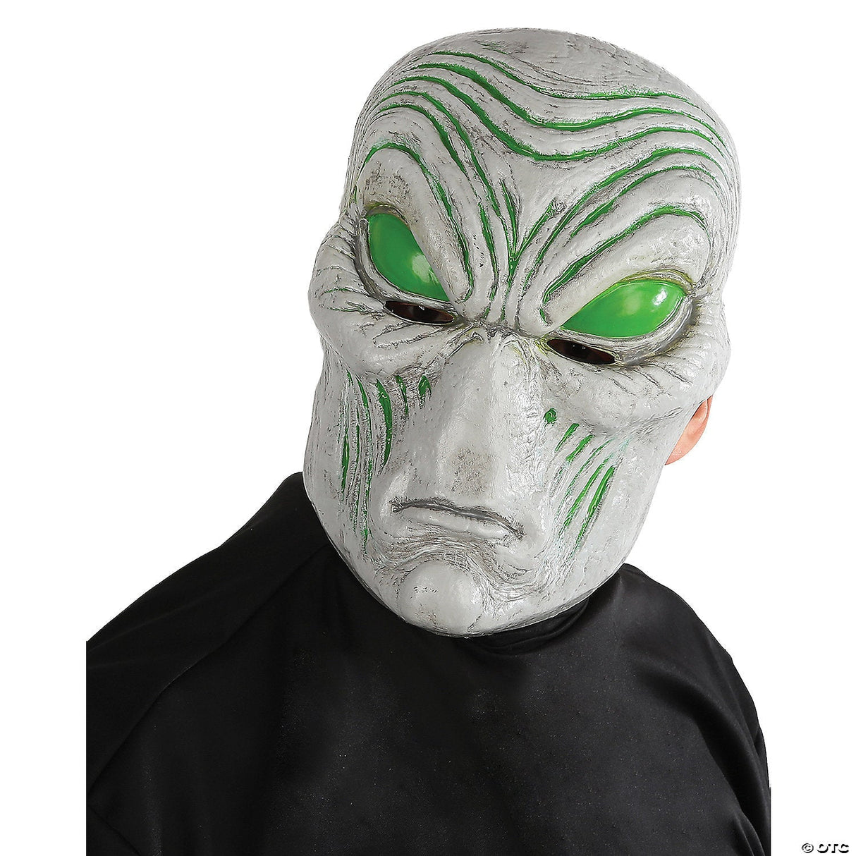 Adults Light-up Gray Alien Mask – Sci-Fi Halloween Costume Accessory Prop