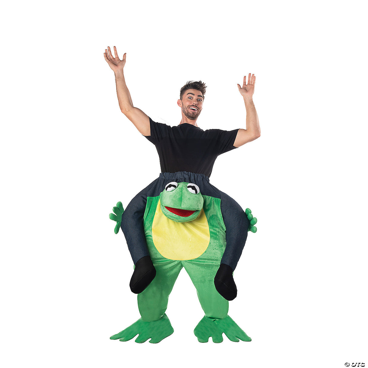 Adults Carry Me Frog Costume – Funny Ride-On Halloween Cosplay Party Outfit