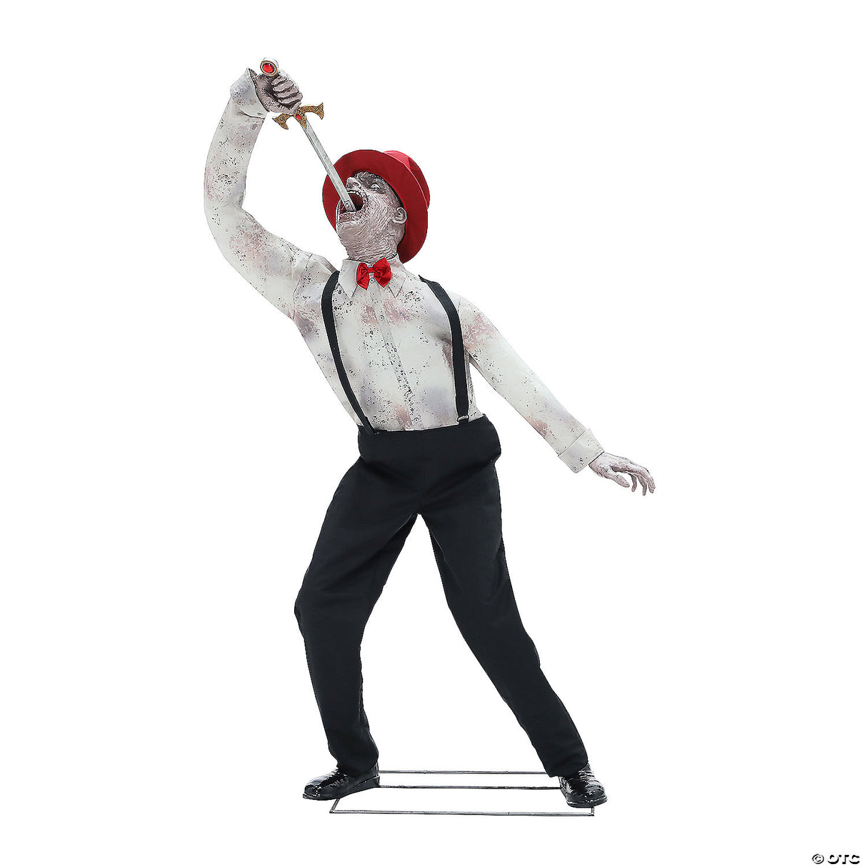 72" Sword Swallower Animated Halloween Prop – Circus Horror Decoration