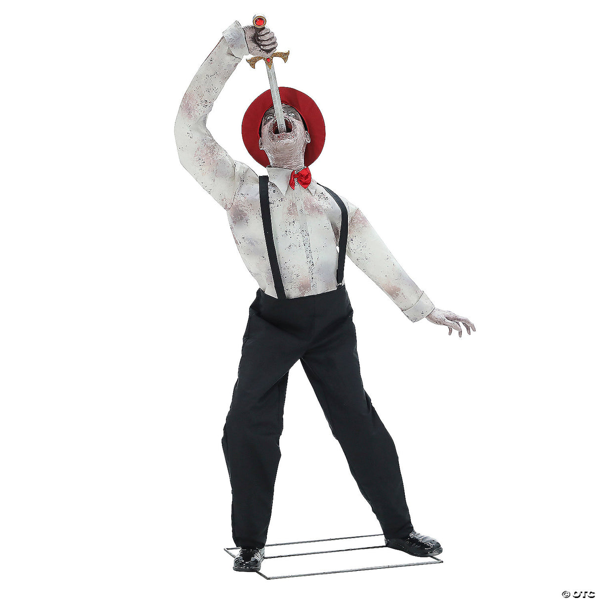 72" Sword Swallower Animated Halloween Prop – Circus Horror Decoration