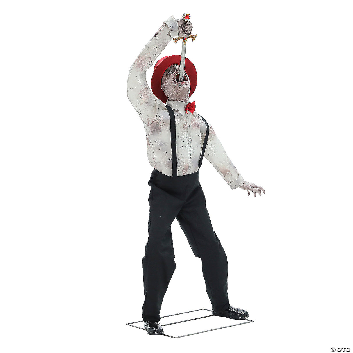 72" Sword Swallower Animated Halloween Prop – Circus Horror Decoration