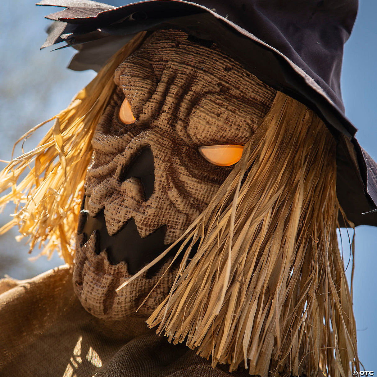96" Animated Staked Scarecrow Prop – Creepy Halloween Yard Decoration