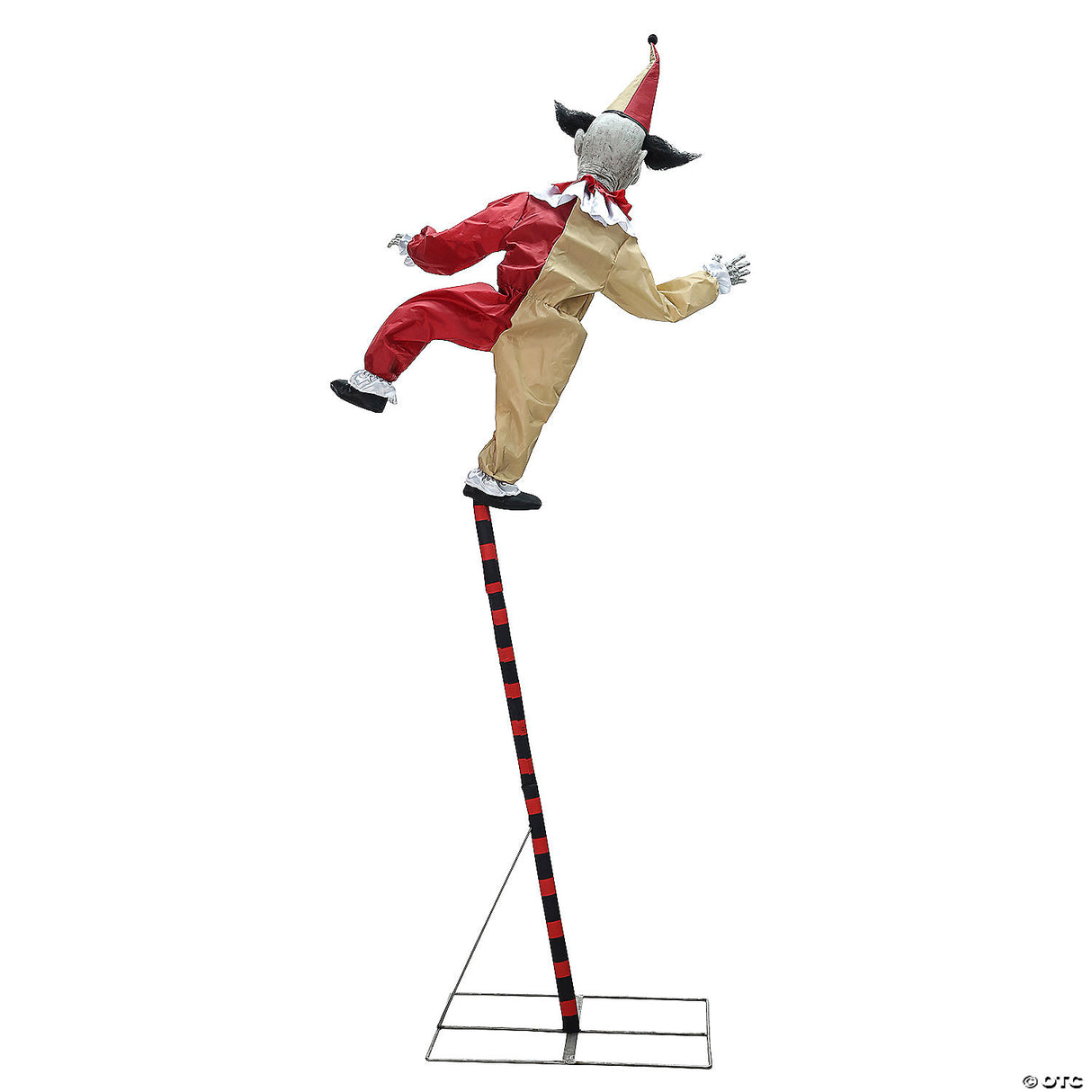 96" Balancing Clown Animated Halloween Prop – Creepy Yard Decoration