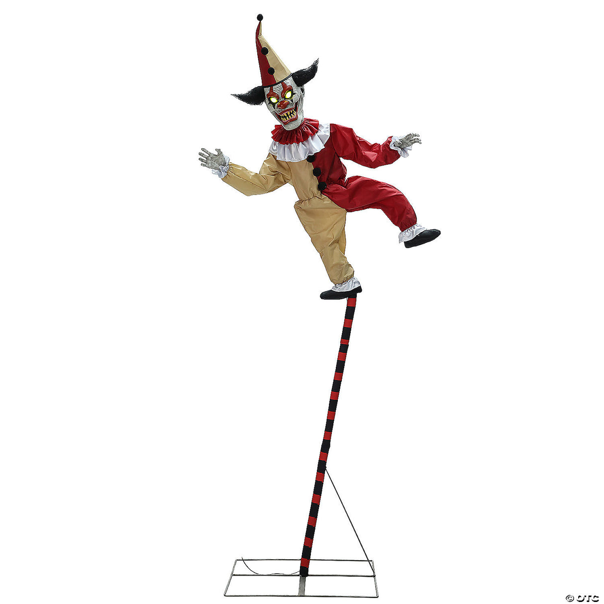 96" Balancing Clown Animated Halloween Prop – Creepy Yard Decoration