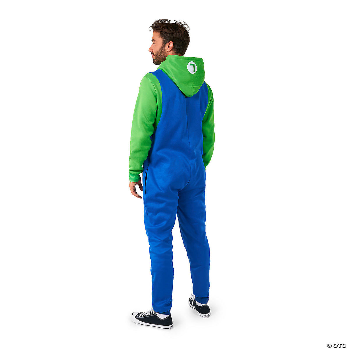 Men's Luigi™ Onesie Costume - Small 38-40 - Halloween Costume Accessory Party Dr